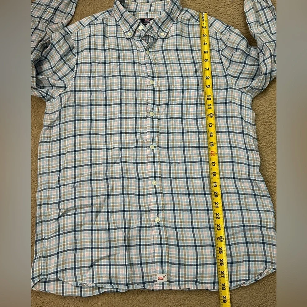 Vineyard Vines Men’s Medium Classic Fit 100% Linen Whale Shirt - Picture 7 of 8
